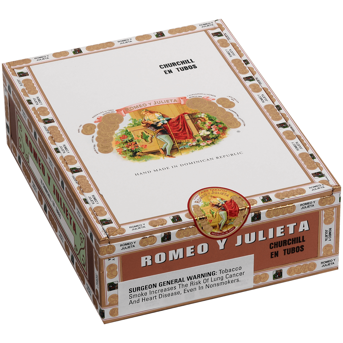 ROMEO Y JULIETA 1875 CHURCHILL TUBOS EMS 10 CT. BOX 7.00X50