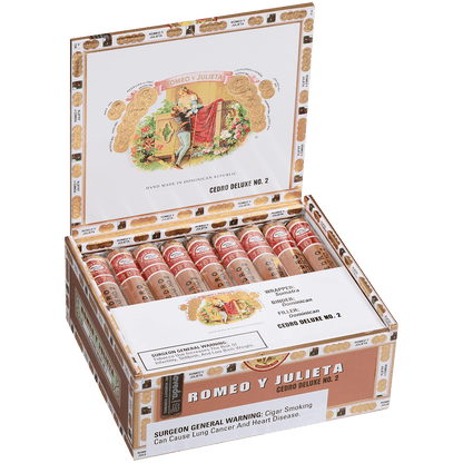 ROMEO Y JULIETA 1875 CEDRO DELUXE #2 EMS 25 CT. BOX 5.50X44
