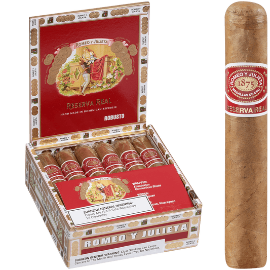 ROMEO Y JULIETA RESERVA REAL ROBUSTO 10 CT. BOX 5.00X52