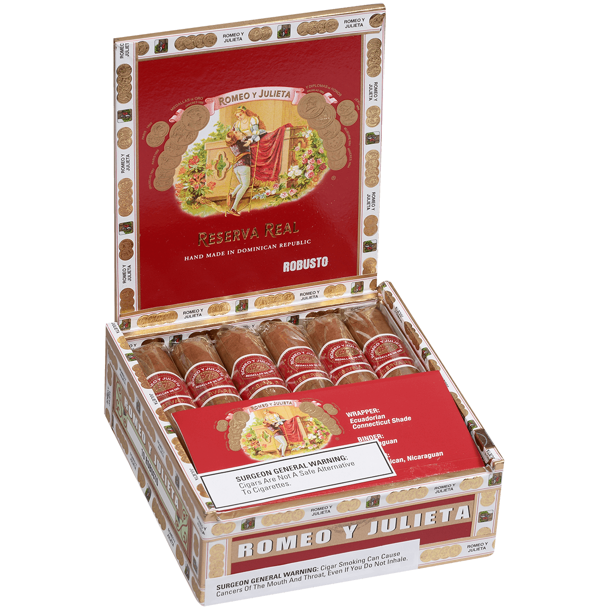 ROMEO Y JULIETA RESERVA REAL ROBUSTO 10 CT. BOX 5.00X52