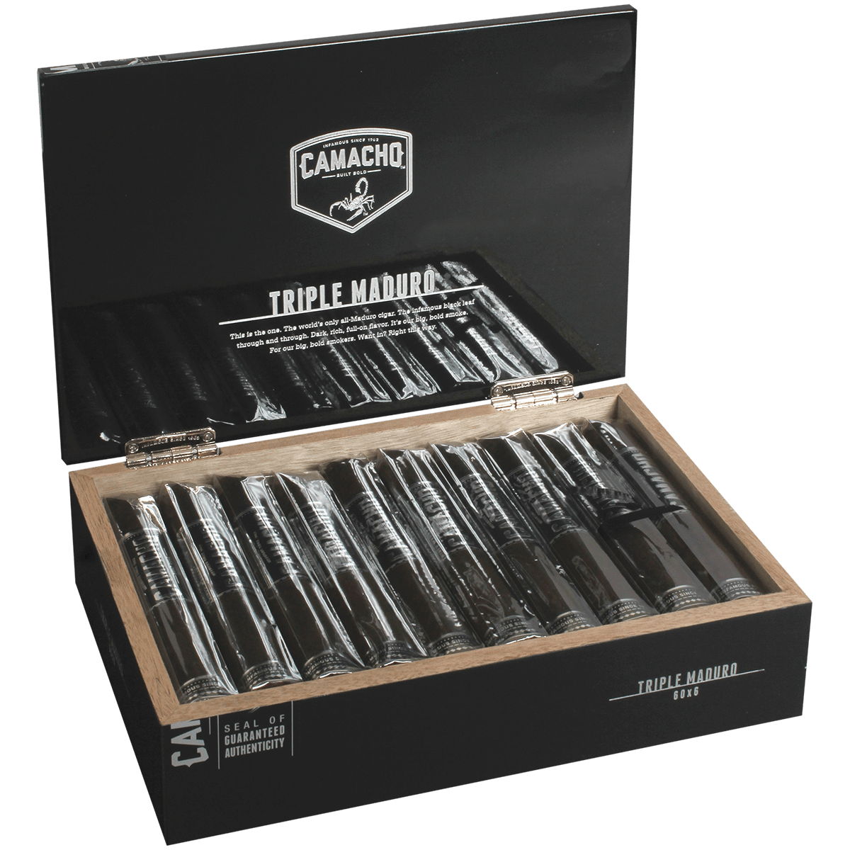CAMACHO TRIPLE MADURO GORDO  20 CT. BOX 6.00X60