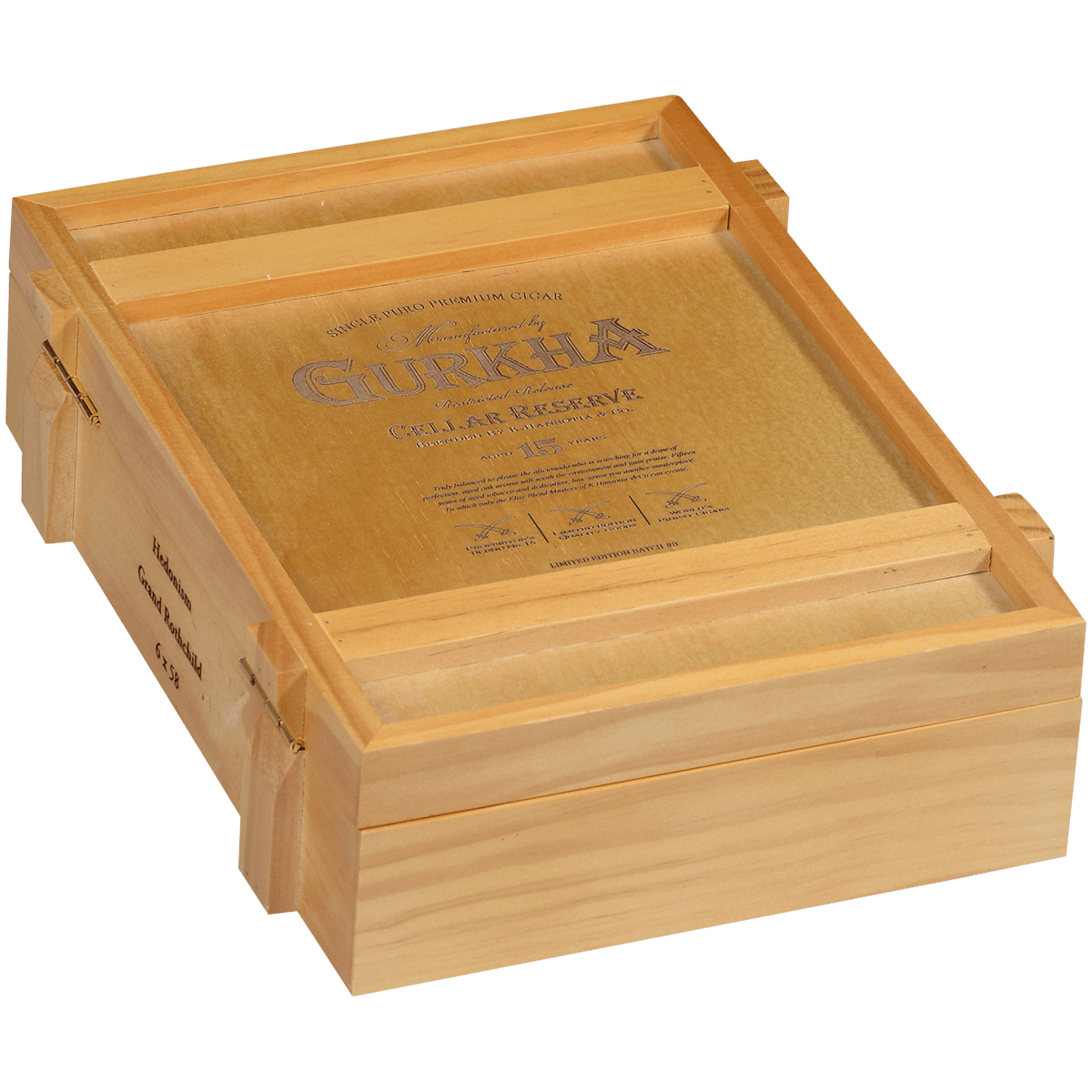 GURKHA CELLAR RESERVE 15 YR HEDONISM 20 CT. BOX 6.00X58