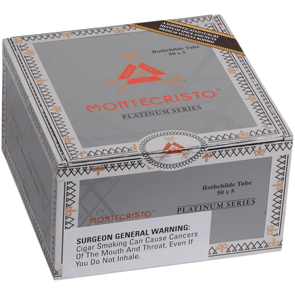 MONTECRISTO PLATINUM ROTHCHILDE TUBE 15 CT. BOX 5.00X50