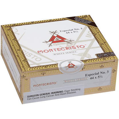 MONTECRISTO WHITE ESPECIAL NO.3 27 CT. BOX 5.50X44