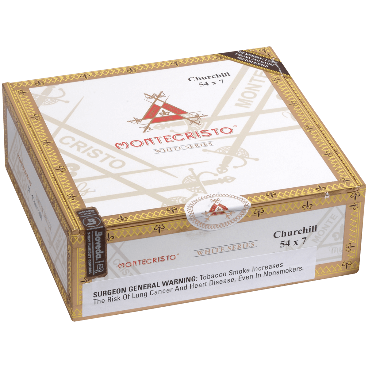 MONTECRISTO WHITE CHURCHILL 27 CT. BOX 7.00X54