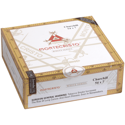 MONTECRISTO WHITE CHURCHILL 27 CT. BOX 7.00X54