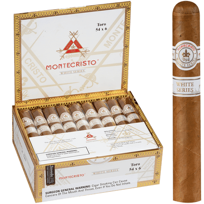 MONTECRISTO WHITE TORO 27 CT. BOX 6.00X54