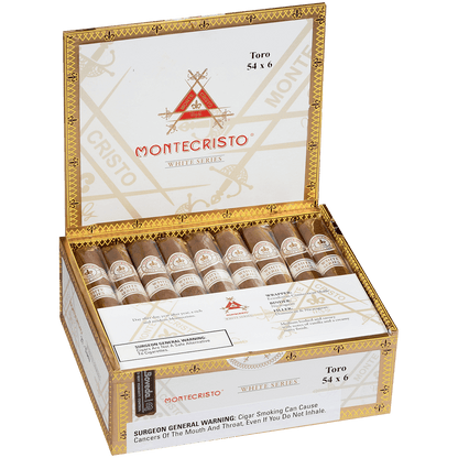 MONTECRISTO WHITE TORO 27 CT. BOX 6.00X54