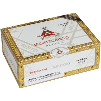 MONTECRISTO WHITE ROTHCHILDE 27 CT. BOX 5.00X52