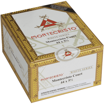 MONTECRISTO WHITE MONTECRISTO COURT TUBE 15 CT. BOX 5.50X44