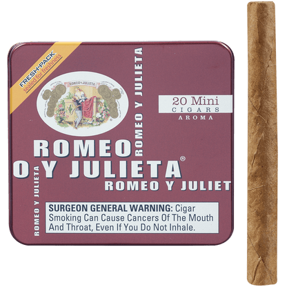 ROMEO Y JULIETA MINI-AROME (RED) 5/20 CT. TINS 2.875X20