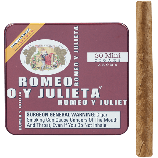 ROMEO Y JULIETA MINI-AROME (RED) 5/20 CT. TINS 2.875X20