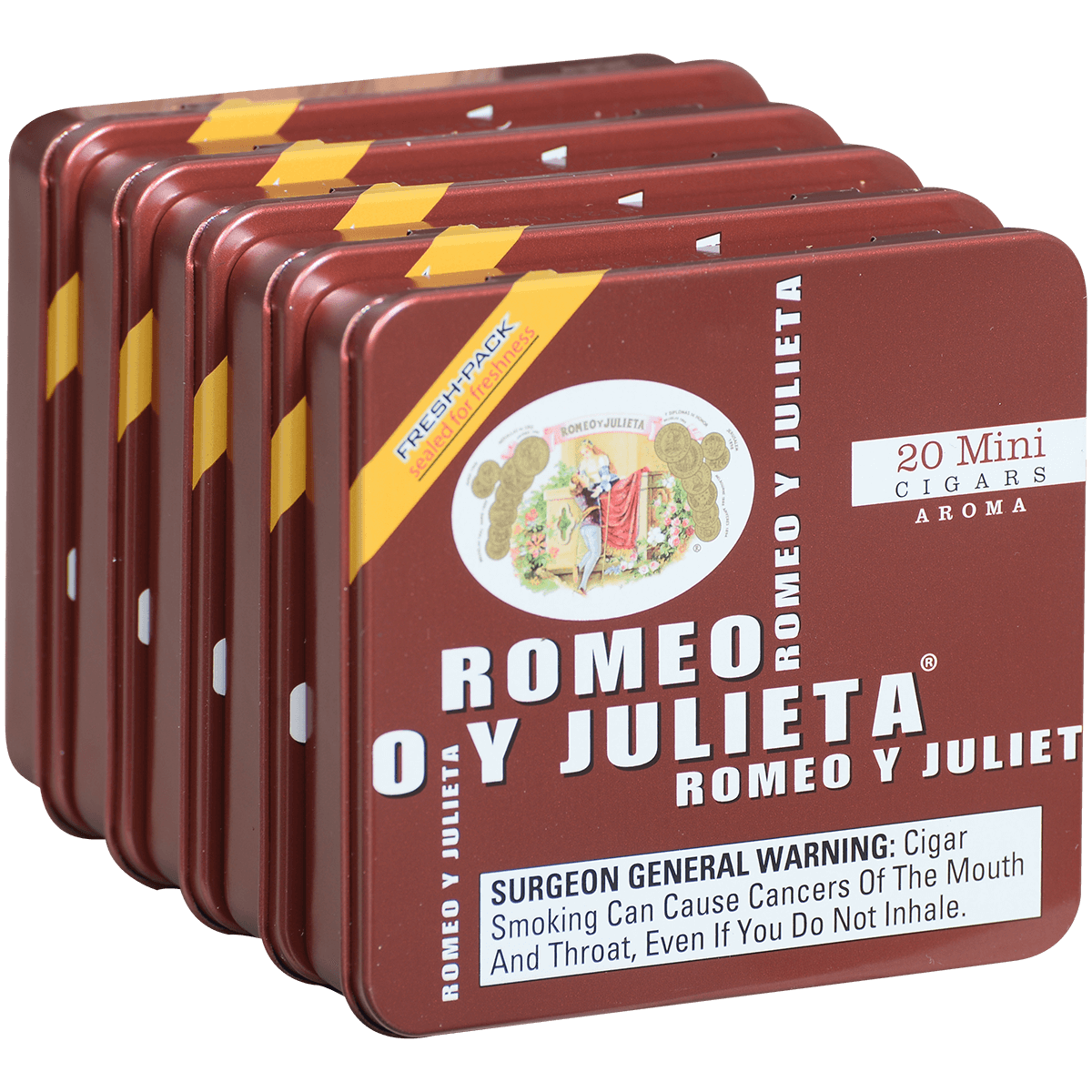ROMEO Y JULIETA MINI-AROME (RED) 5/20 CT. TINS 2.875X20