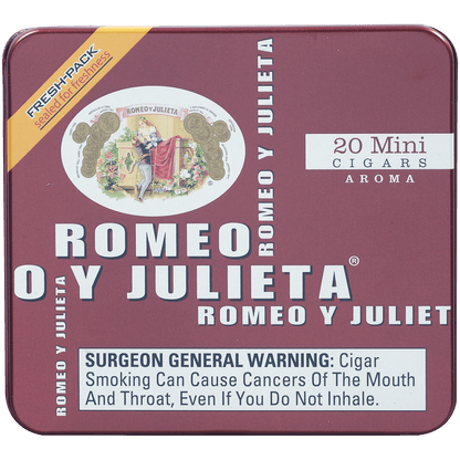 ROMEO Y JULIETA MINI-AROME (RED) 5/20 CT. TINS 2.875X20