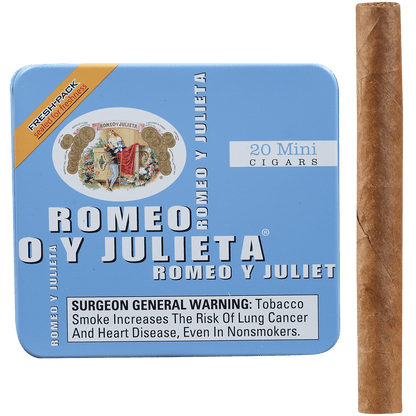 ROMEO Y JULIETA MINI (BLUE) 5/20 CT. TINS 2.875X20