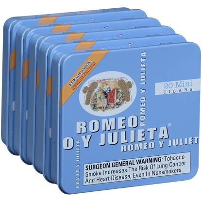 ROMEO Y JULIETA MINI (BLUE) 5/20 CT. TINS 2.875X20