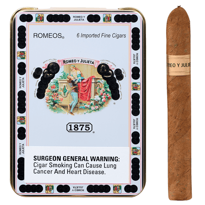 ROMEO Y JULIETA 1875 ROMEOS 5/6 TIN PACKS 4.00X33