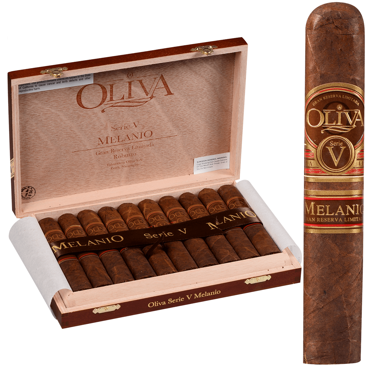 OLIVA SERIE V MELANIO ROBUSTO 10 CT. BOX 5.00X52