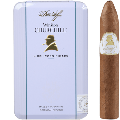 DAVIDOFF WINSTON CHURCHILL BELICOSO 20 CT. 5/4 TINS 4.50X46