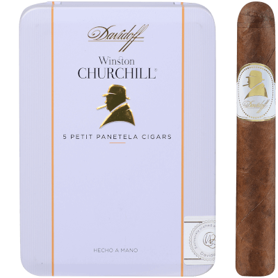 DAVIDOFF WINSTON CHURCHILL PETIT PANETELA 25 CT. 5/5 TINS 4.00X38