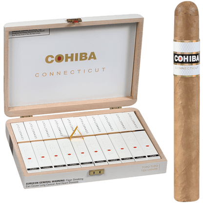 COHIBA CONNECTICUT TUBE TORO 10 CT. BOX 6.50X52
