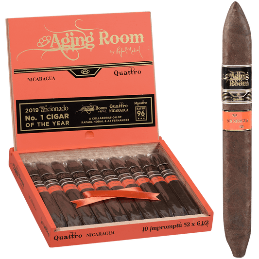 AGING ROOM QUATTRO NICARAGUA IMPROMPTU 10 CT. BOX 6.50X52