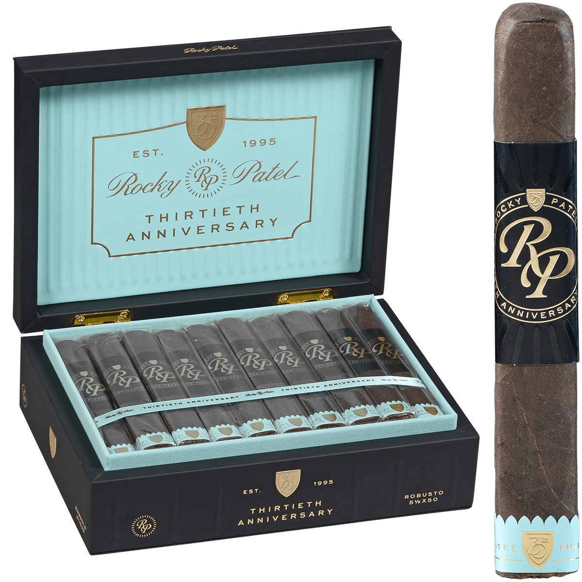 ROCKY PATEL THIRTIETH ANNIVERSARY EDITION 20CT BOX ROBUSTO 5.5X50