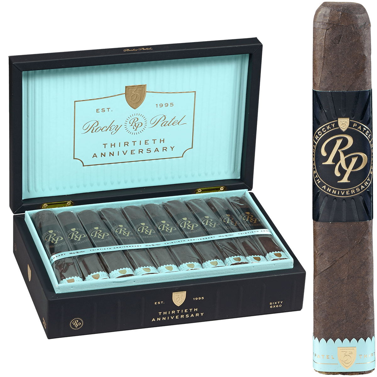 ROCKY PATEL THIRTIETH ANNIVERSARY EDITION 20CT BOX SIXTY 6X60