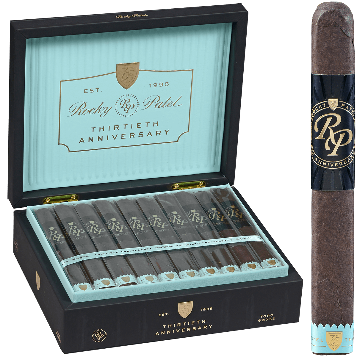 ROCKY PATEL THIRTIETH ANNIVERSARY EDITION 20CT BOX TORO 6.5X52