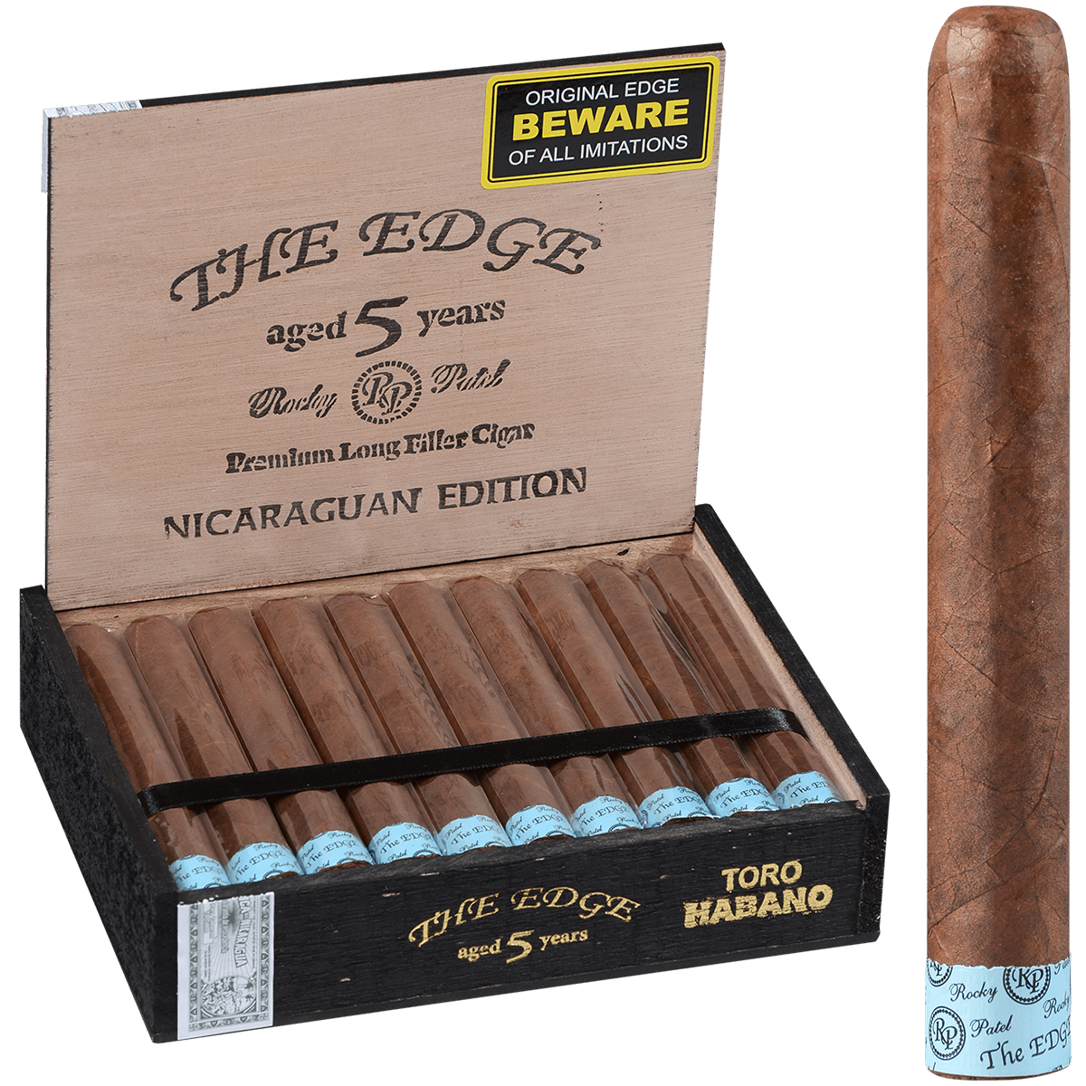 ROCKY PATEL THE EDGE HABANO TORO 20 CT. BOX 6.00X52