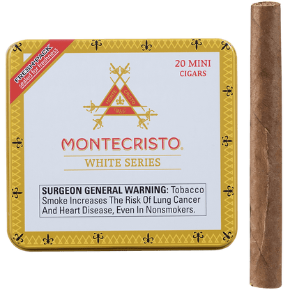 MONTECRISTO WHITE MINI 5/20 CT TINS