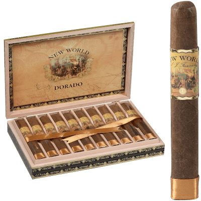 NEW WORLD BY AJ FERNANDEZ DORADO TORO 10 CT. BOX 6X54