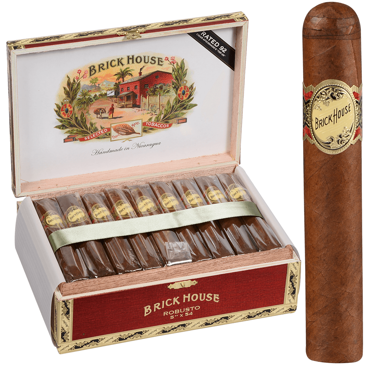 BRICK HOUSE ROBUSTO 25 CT. BOX 5.00X54