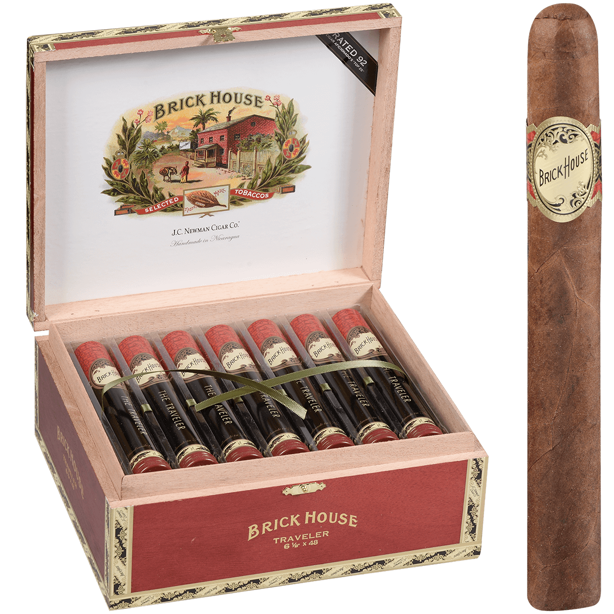 BRICK HOUSE TRAVELER ALUMINUM TUBE 21 CT. BOX 6.25X48