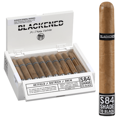 BLACKENED BY DREW ESTATE S84 SHADE TO BLACK CORONA 20 CT. BOX 5.00X43