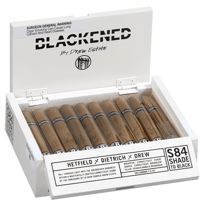 BLACKENED BY DREW ESTATE S84 SHADE TO BLACK CORONA 20 CT. BOX 5.00X43