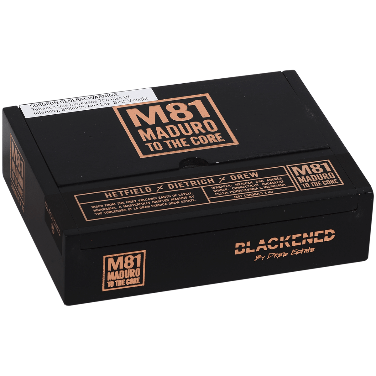 BLACKENED BY DREW ESTATE M81 CORONA 20 CT. 5X43 BX