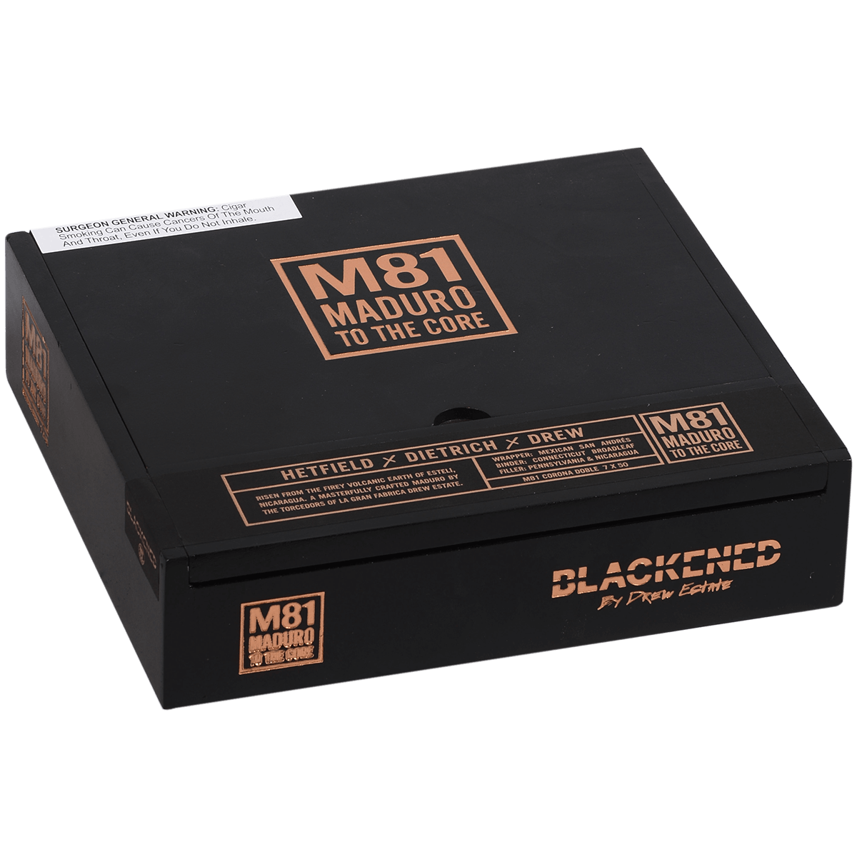 BLACKENED BY DREW ESTATE M81 CORONA DOBLE 20 CT. 7 X 50 BX.