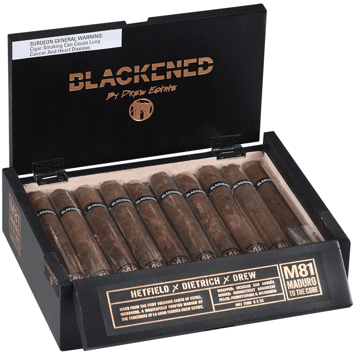BLACKENED BY DREW ESTATE M81 TORO 20 CT. 6X52 BX