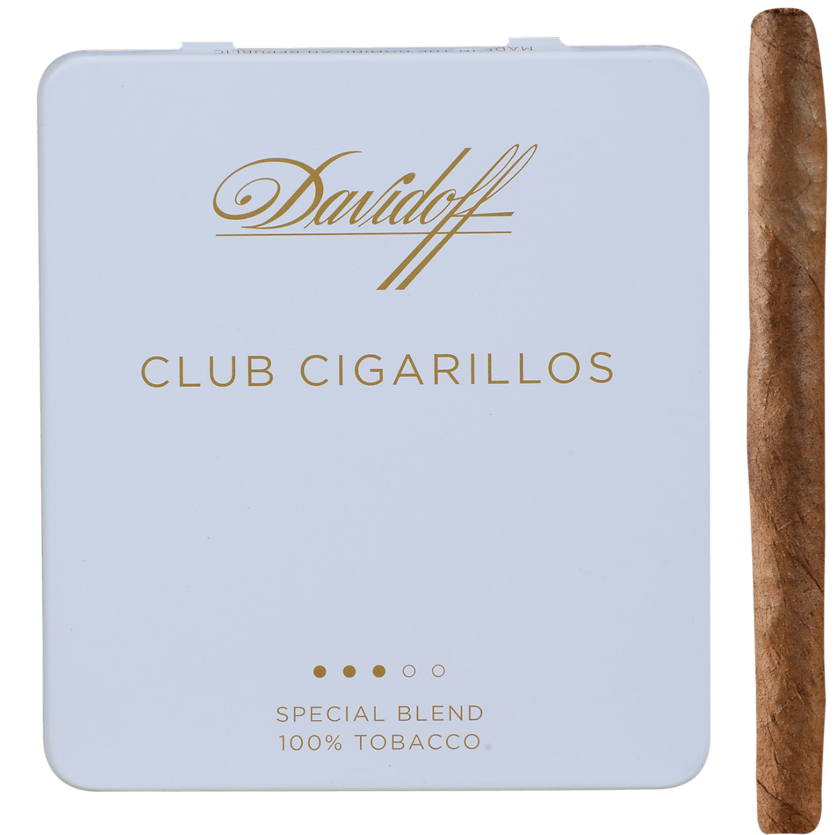 DAVIDOFF MINI CLUB CIGARILLO 5/10 TINS  4.00X23