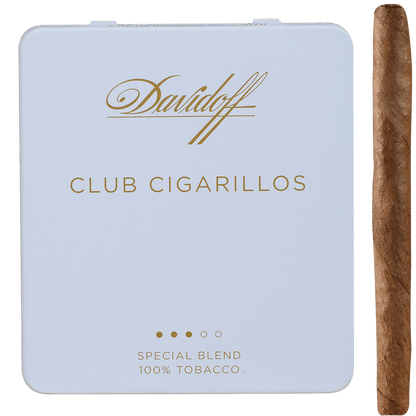 DAVIDOFF MINI CLUB CIGARILLO 5/10 TINS  4.00X23