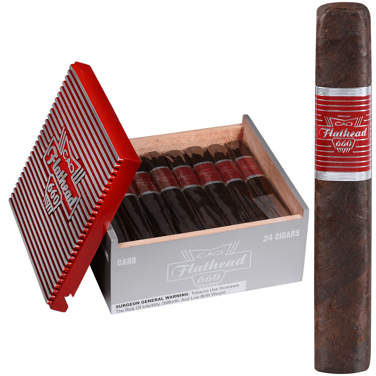 CAO FLATHEAD V660 CARB 24 CT. BOX 6.00X60