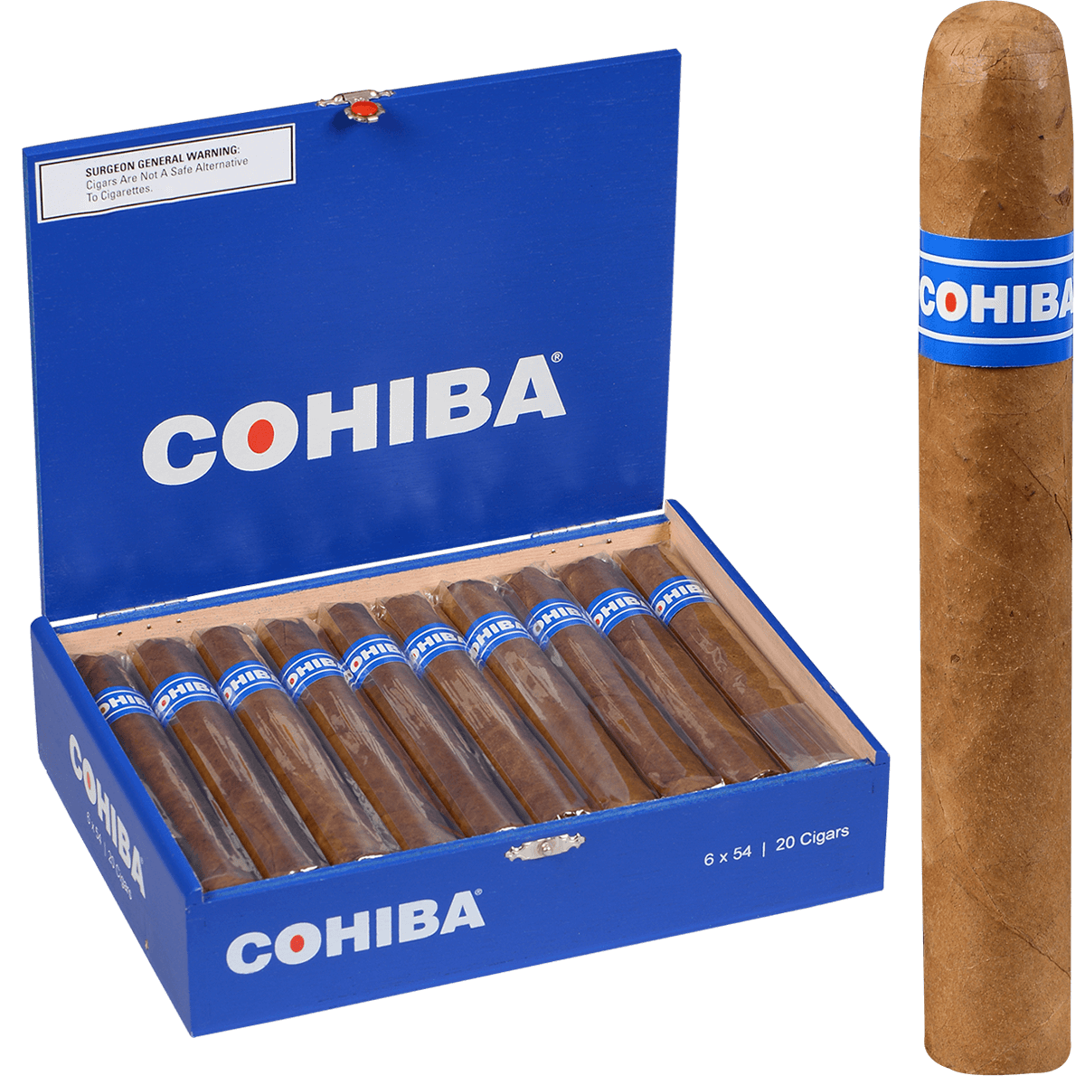 COHIBA BLUE TORO 20 CT. BOX 6.00X54