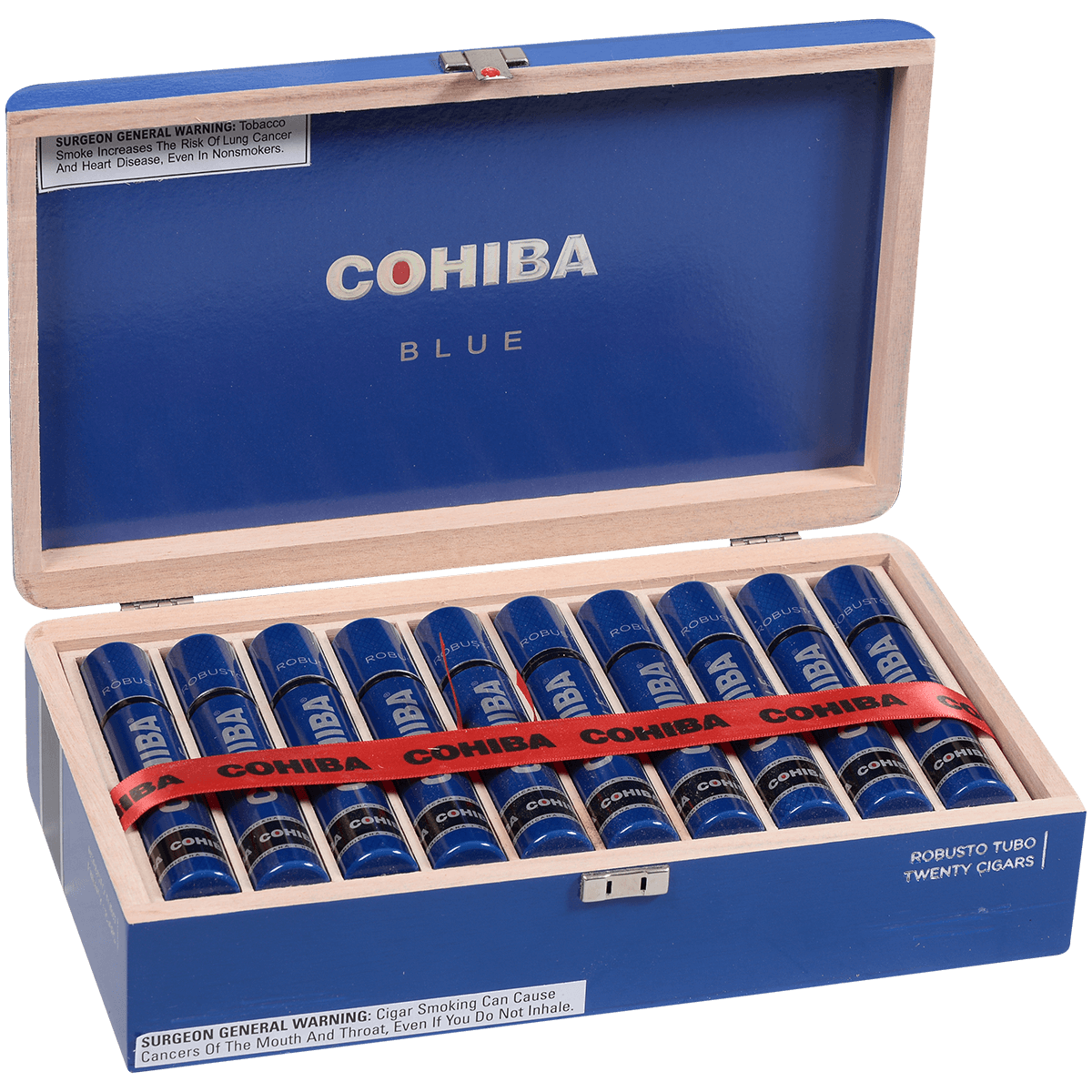 COHIBA BLUE ROBUSTO TUBO 20 CT. BOX 5.50X50