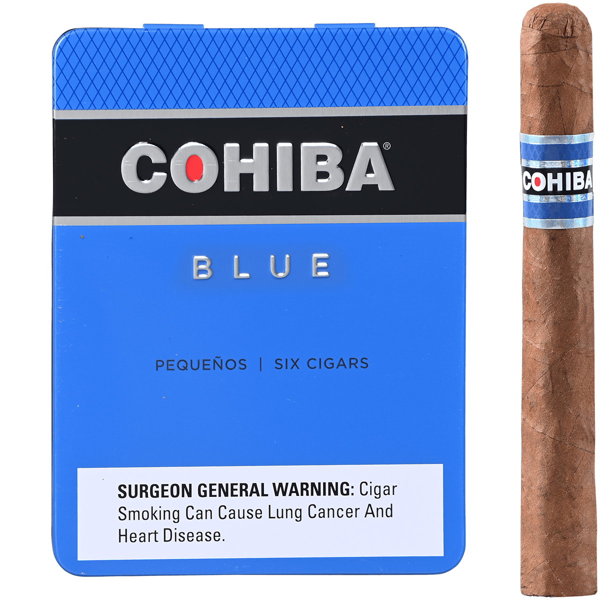 COHIBA BLUE PEQUENOS CIGARILLOS 4 3/16X36 5/6 TIN