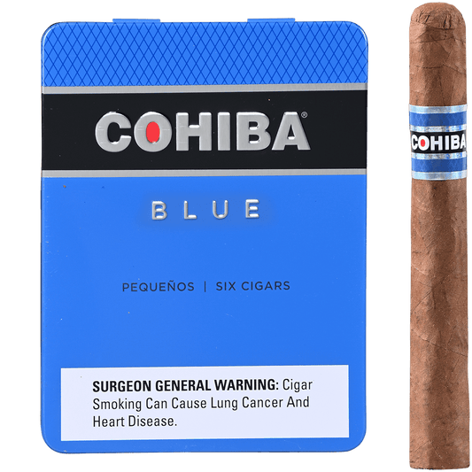 COHIBA BLUE PEQUENOS CIGARILLOS 4 3/16X36 5/6 TIN