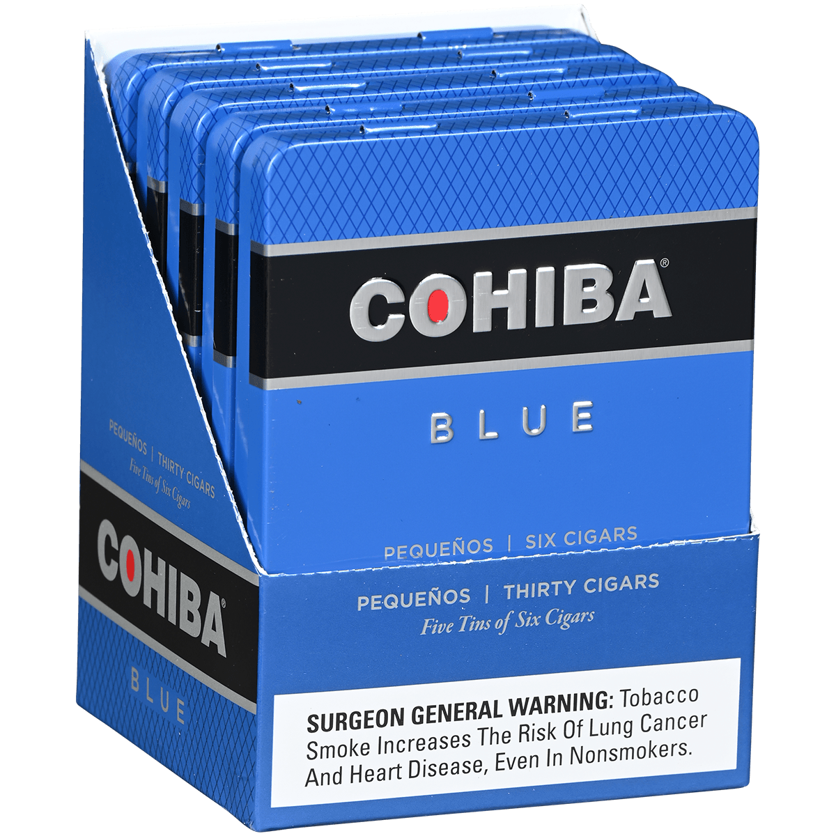COHIBA BLUE PEQUENOS CIGARILLOS 4 3/16X36 5/6 TIN