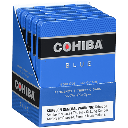 COHIBA BLUE PEQUENOS CIGARILLOS 4 3/16X36 5/6 TIN