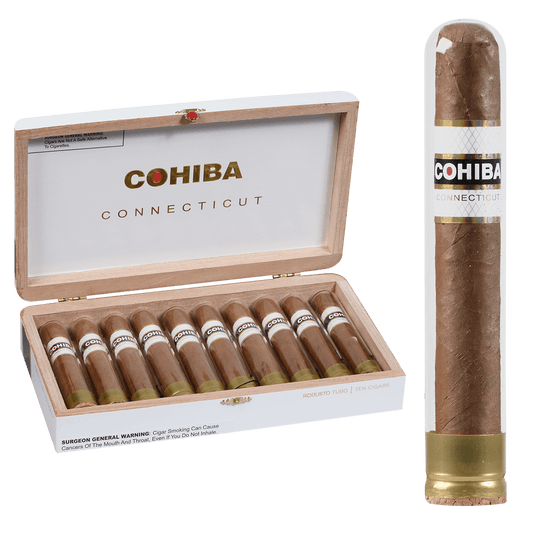 COHIBA CONNECTICUT ROBUSTO TUBO 10 CT. BOX 5.00X50