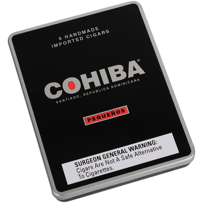COHIBA BLACK PEQUENOS 5/6 TINS 4.13X34